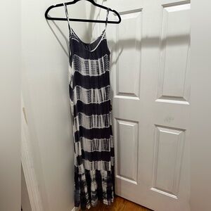 Tie dye maxi dress
